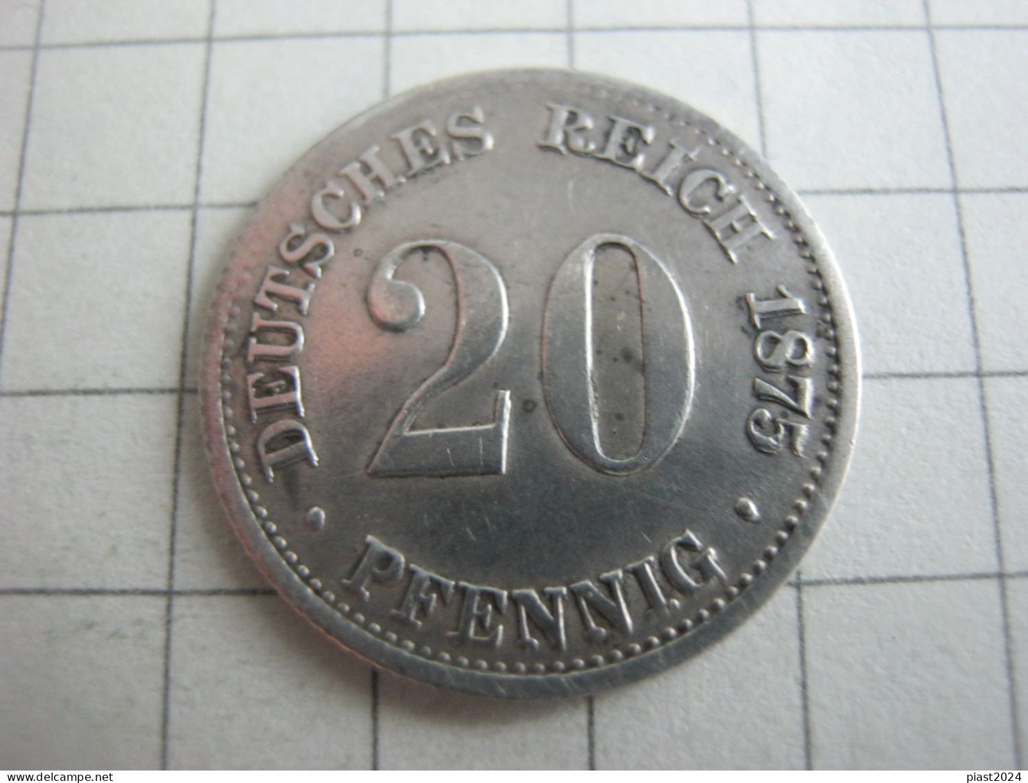 Germany 20 Pfennig 1875 C - 20 Pfennig