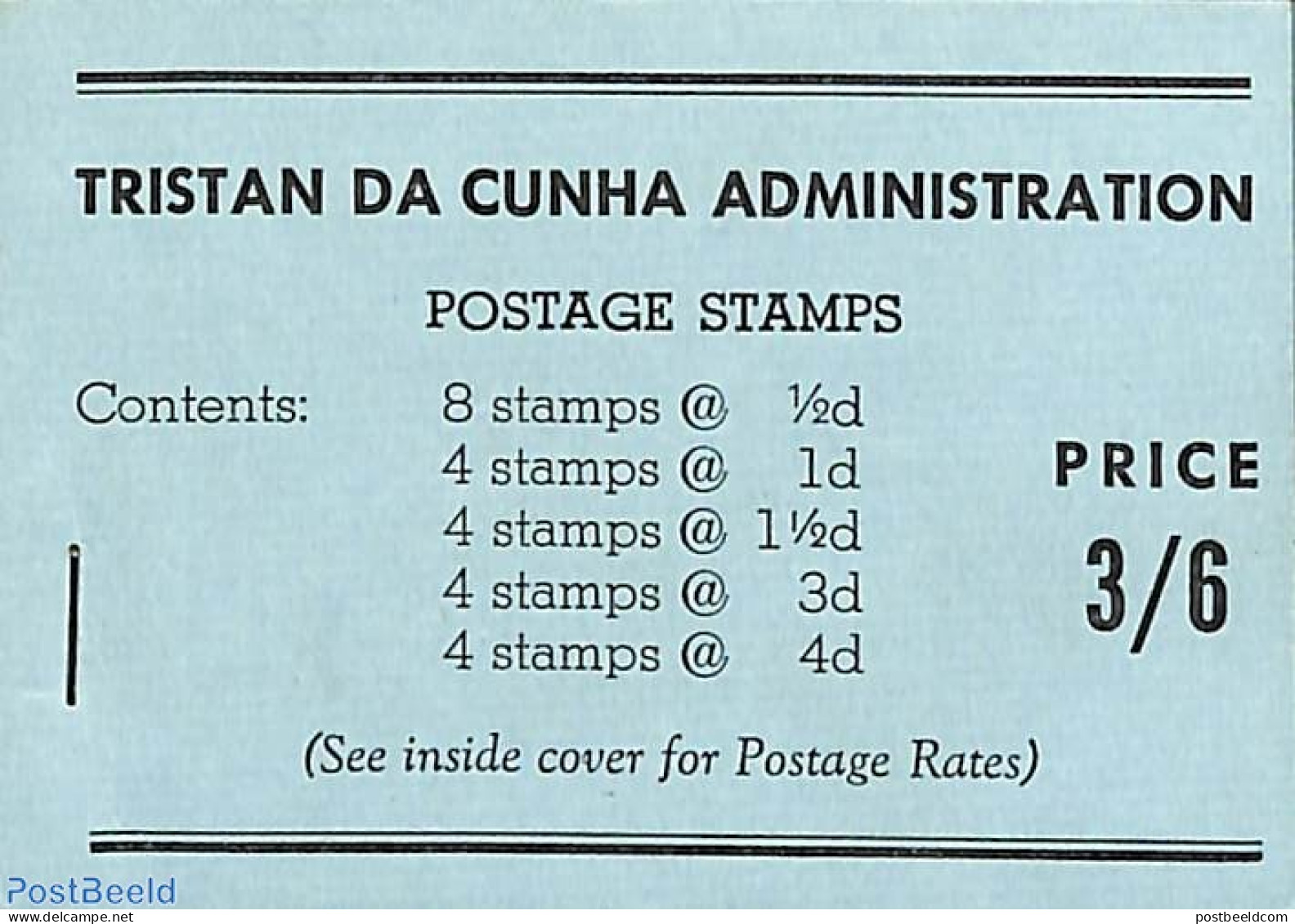 Tristan Da Cunha 1957 Definitives Booklet, Mint NH, Nature - Transport - Cattle - Shells & Crustaceans - Stamp Booklet.. - Marine Life