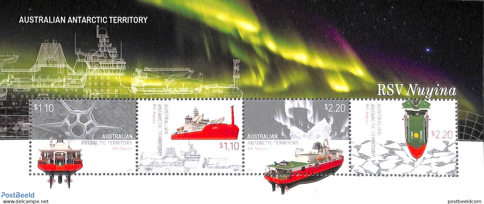 Australian Antarctic Territory 2020 RSV Nuyina S/s, Mint NH, Transport - Ships And Boats - Barcos