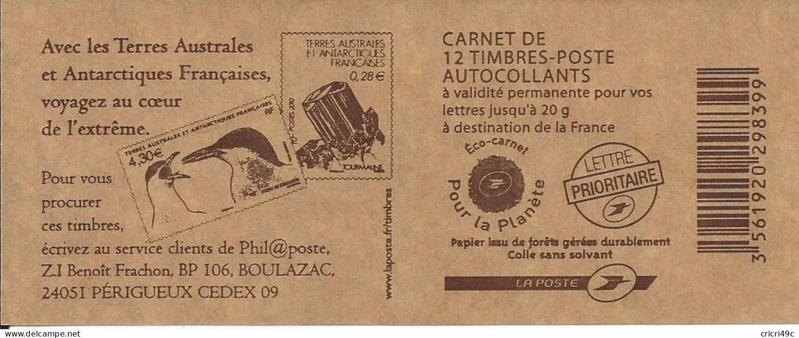 Marianne De Beaujard. Carnet De 12 Timbres  N°Y&T 4197-C26 Neuf** (BN) - Moderni : 1959-…