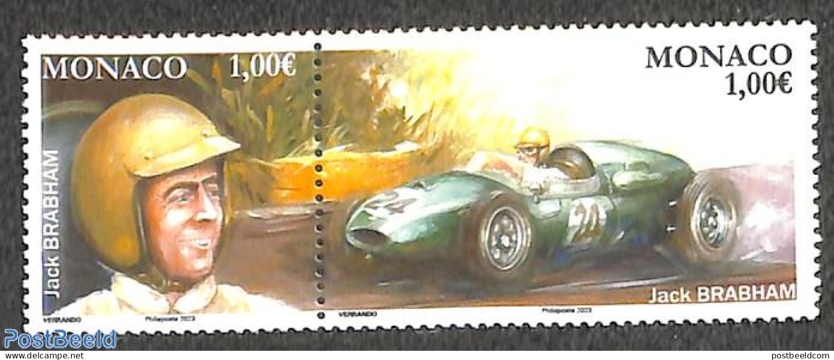 Monaco 2023 Jack Brabham 2v [:], Mint NH, Sport - Transport - Autosports - Automobiles - Ungebraucht