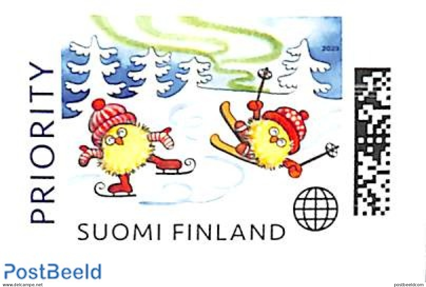 Finland 2023 Winterfun 1v S-a, Mint NH, Sport - Skating - Ongebruikt