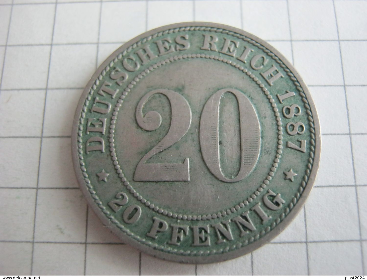 Germany 20 Pfennig 1887 A - 20 Pfennig