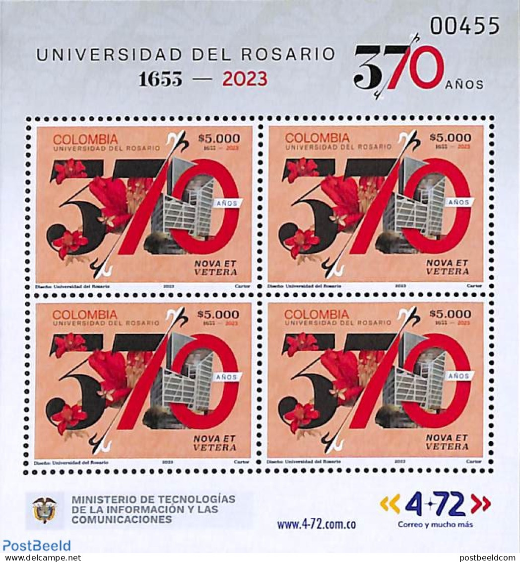 Colombia 2023 Rosario University S/s, Mint NH, Science - Education - Kolumbien