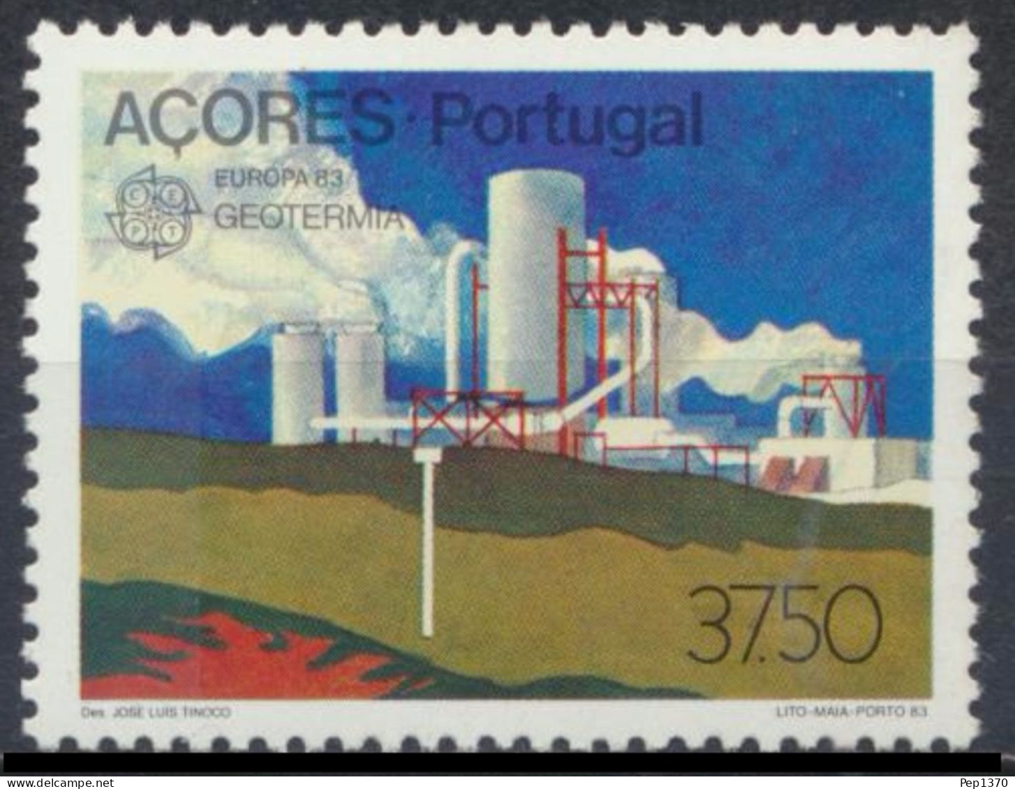 AZORES 1983 - AÇORES - EUROPA CEPT - GRANDES OBRAS - YVERT 345** - Açores