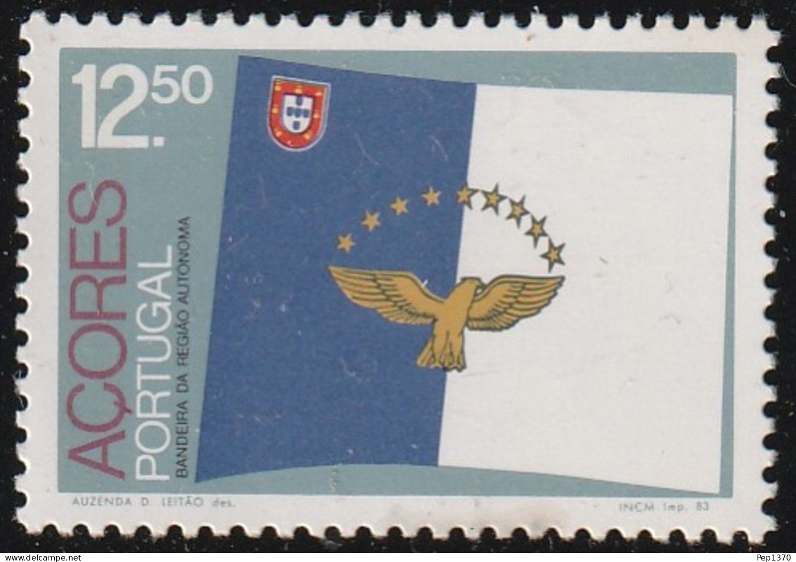 AZORES 1983 - AÇORES - BANDERA DE AZORES - YVERT 346** - Francobolli