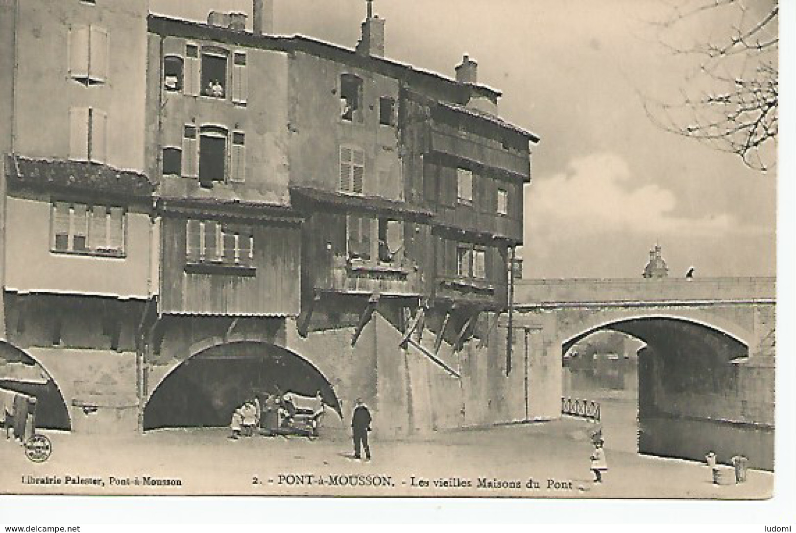 CPA PONT-A-MOUSSON 54.Les Vieilles Maisons Du Pont - Pont A Mousson