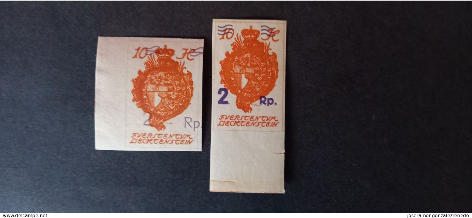 Liechtenstein  .Cat.ivert..43/4.. S/c..XX.. - Unused Stamps