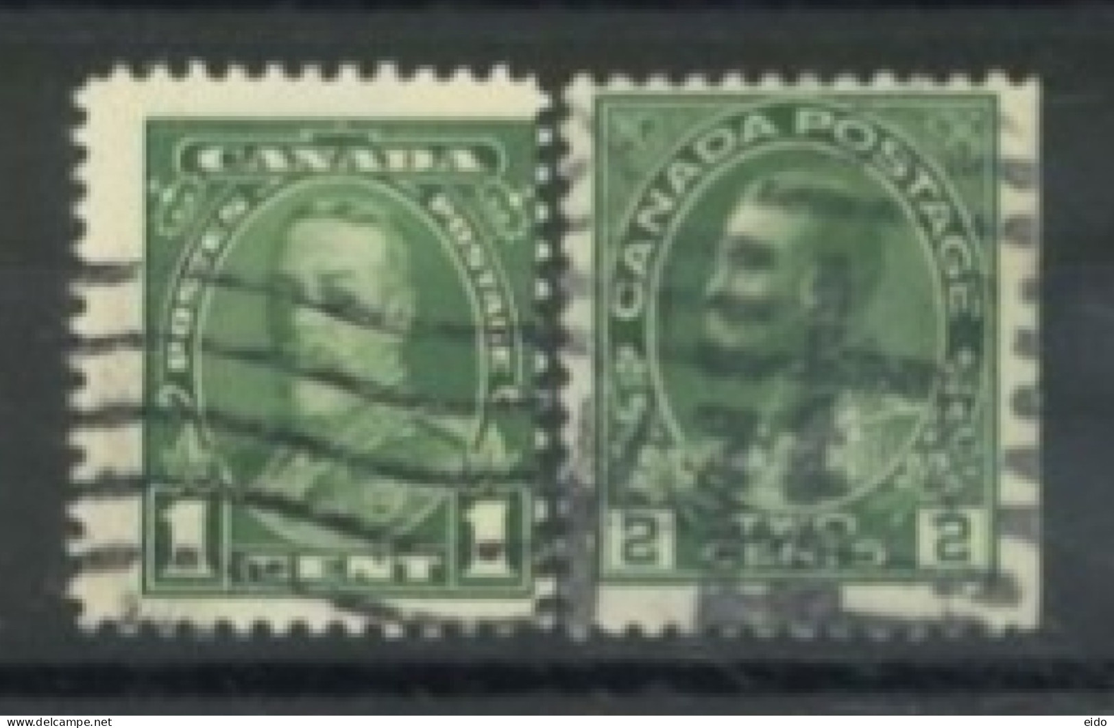 CANADA - 1922/35, KING GEORGE V STAMPS SET OF 2, USED. - Gebraucht