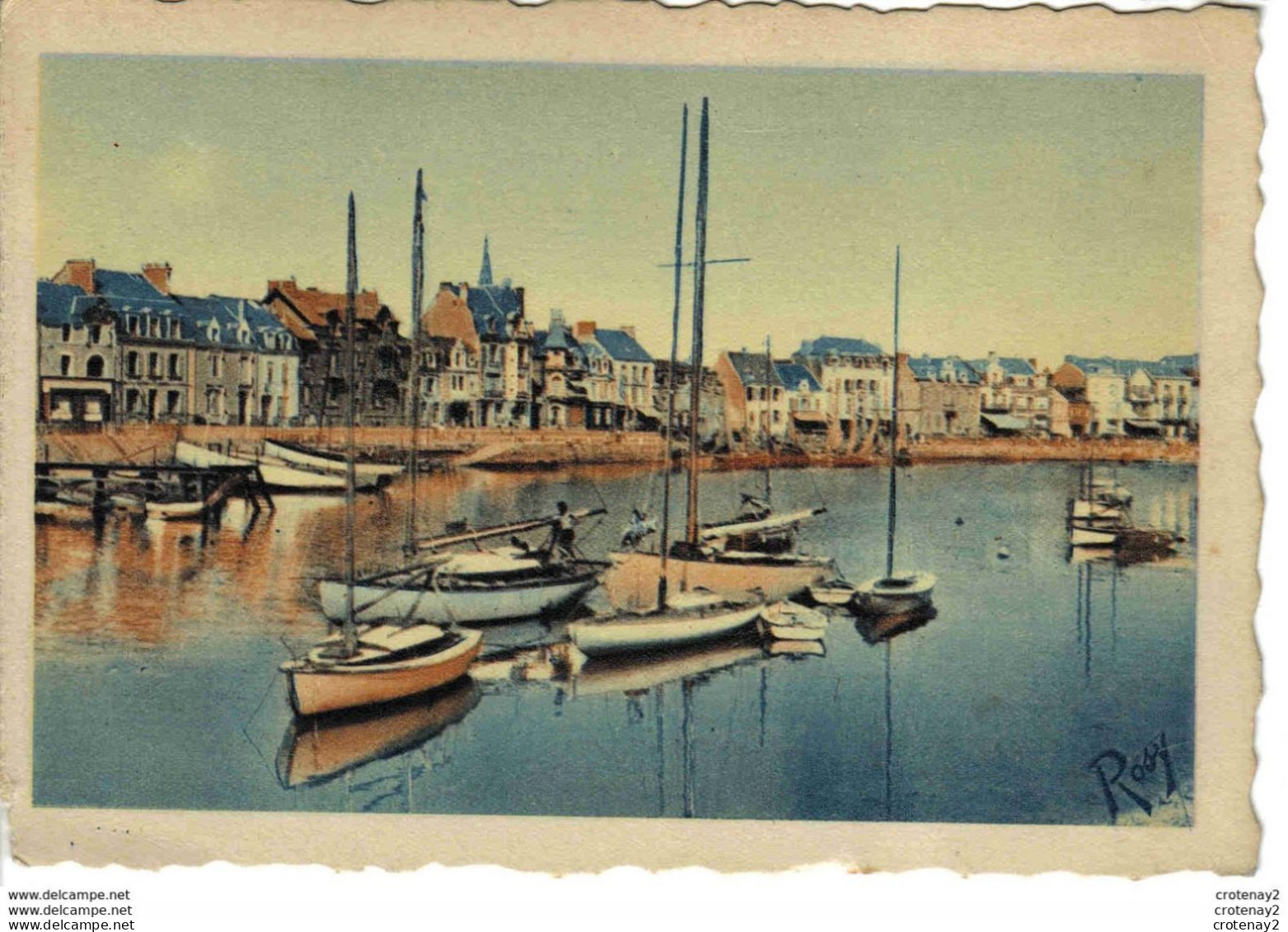 44 LE POULIGUEN N°6 Le Port Et Le Quai Jules Sandeau VOIR DOS - Le Pouliguen