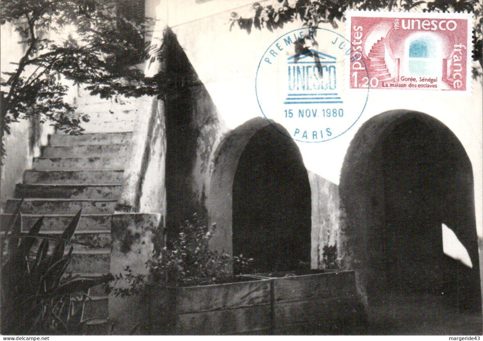 CARTE MAXIMUM 1980 UNESCO SENEGAL - 1980-1989