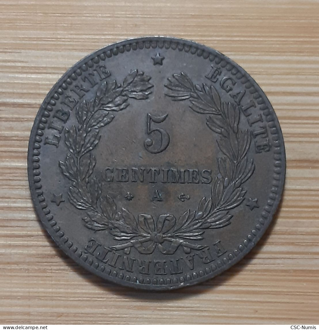 (N-0048) - Gouvernement De Défense Nationale – 5 Centimes 1871 A, Paris - 1870-1871 Government Of National Defense