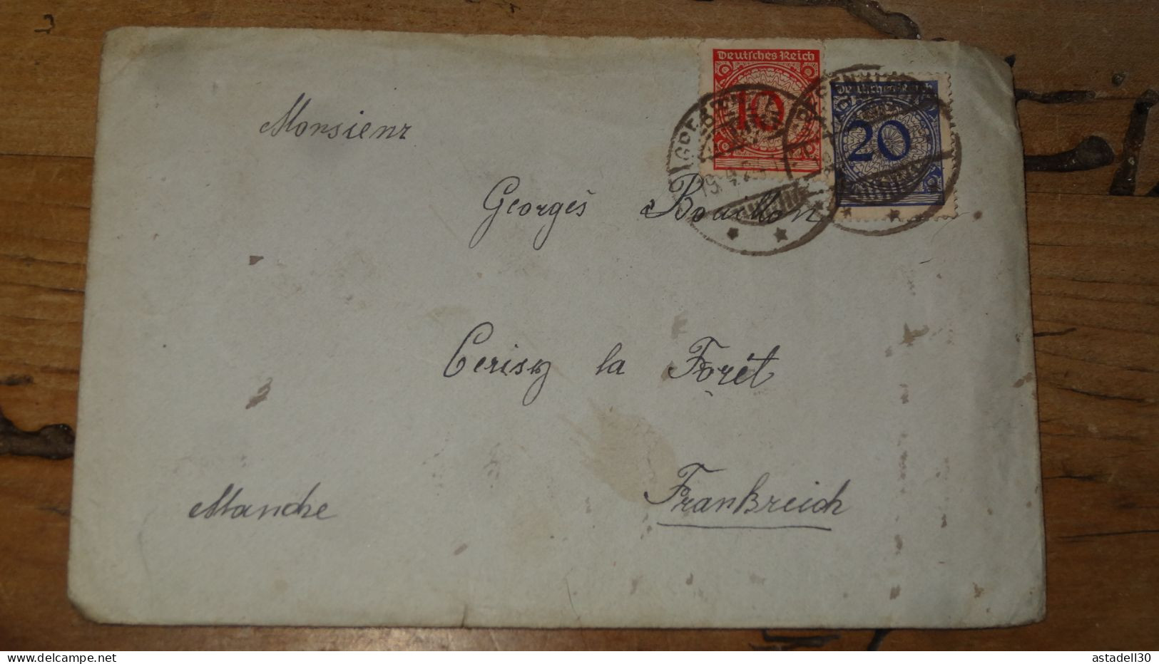 Enveloppe + Courrier ALLEMAGNE 1924  ............ Boite1 .............. 240424-291 - Covers & Documents