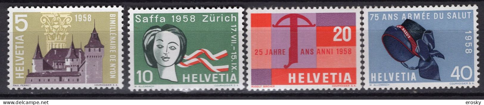 T3448 - SUISSE SWITZERLAND Yv N°602/05 ** - Neufs