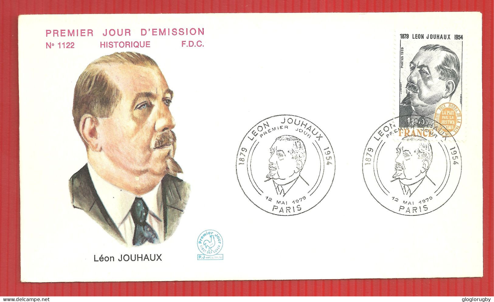 FDC LEON JOUHAUX PARIS 12 5 1979 - 1970-1979
