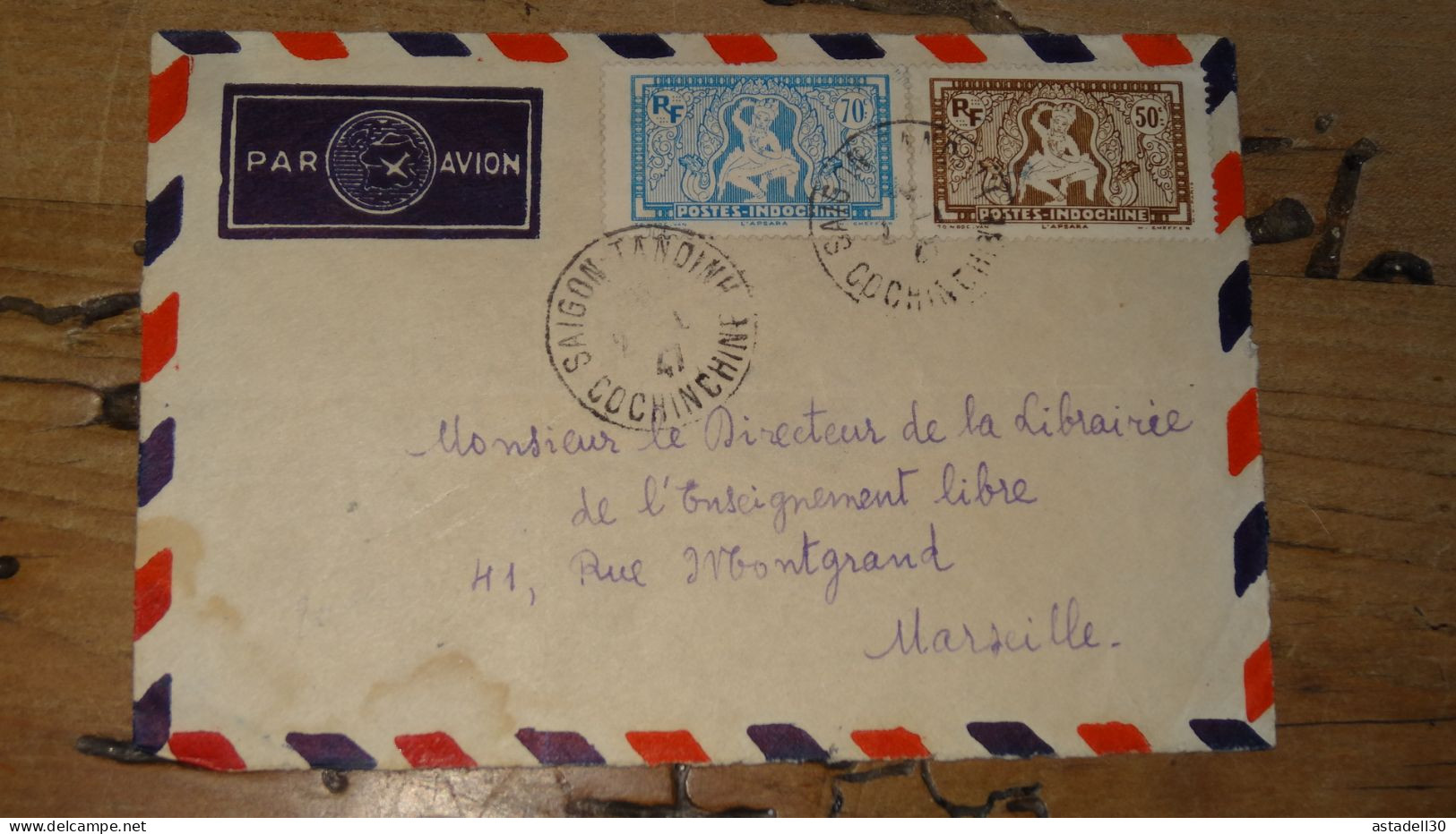 Front Cover INDOCHINE, Saigon, 1947 ............ Boite1 .............. 240424-296 - Lettres & Documents