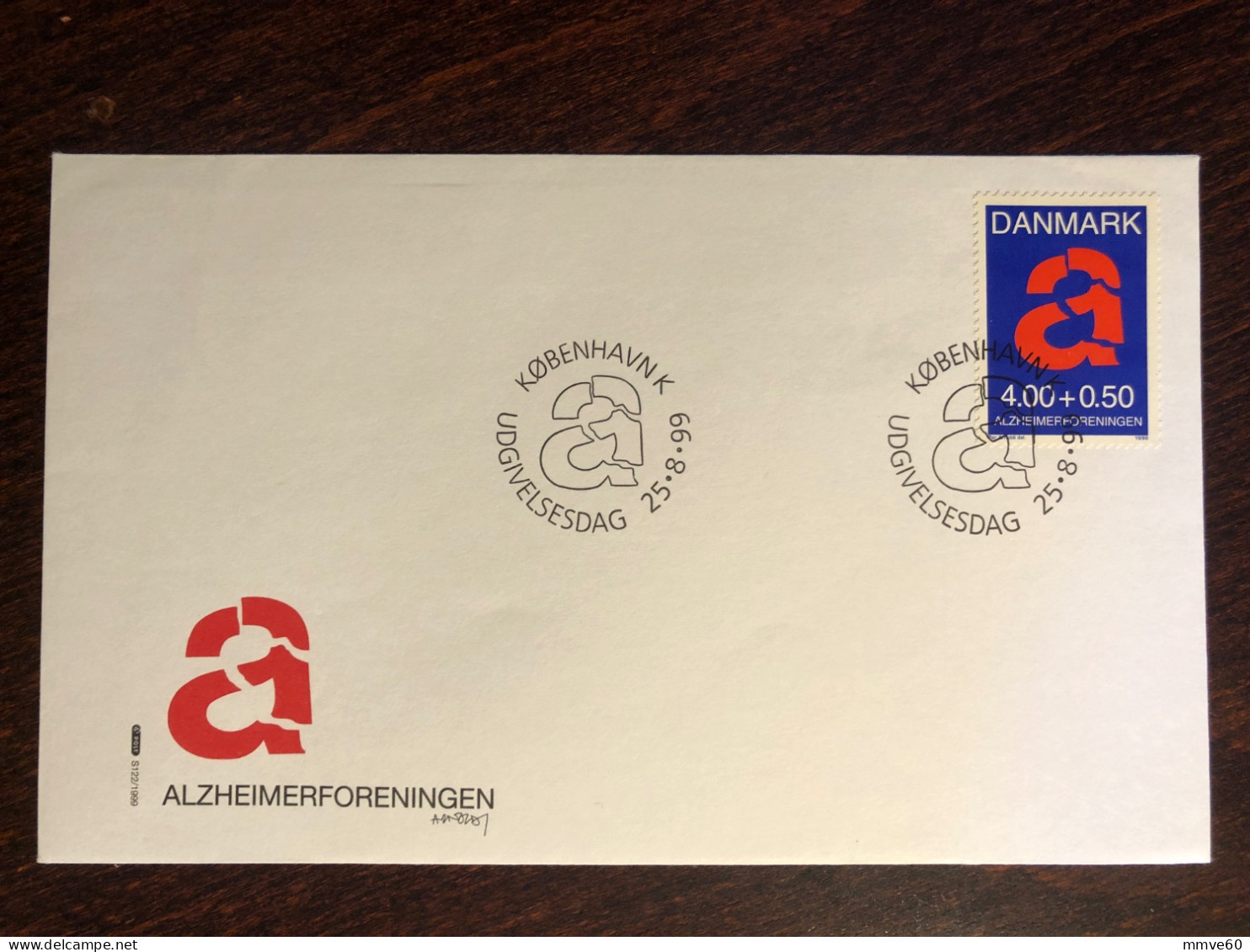 DENMARK FDC COVER 1999 YEAR ALZHEIMER PSYCHIATRY HEALTH MEDICINE STAMPS - FDC
