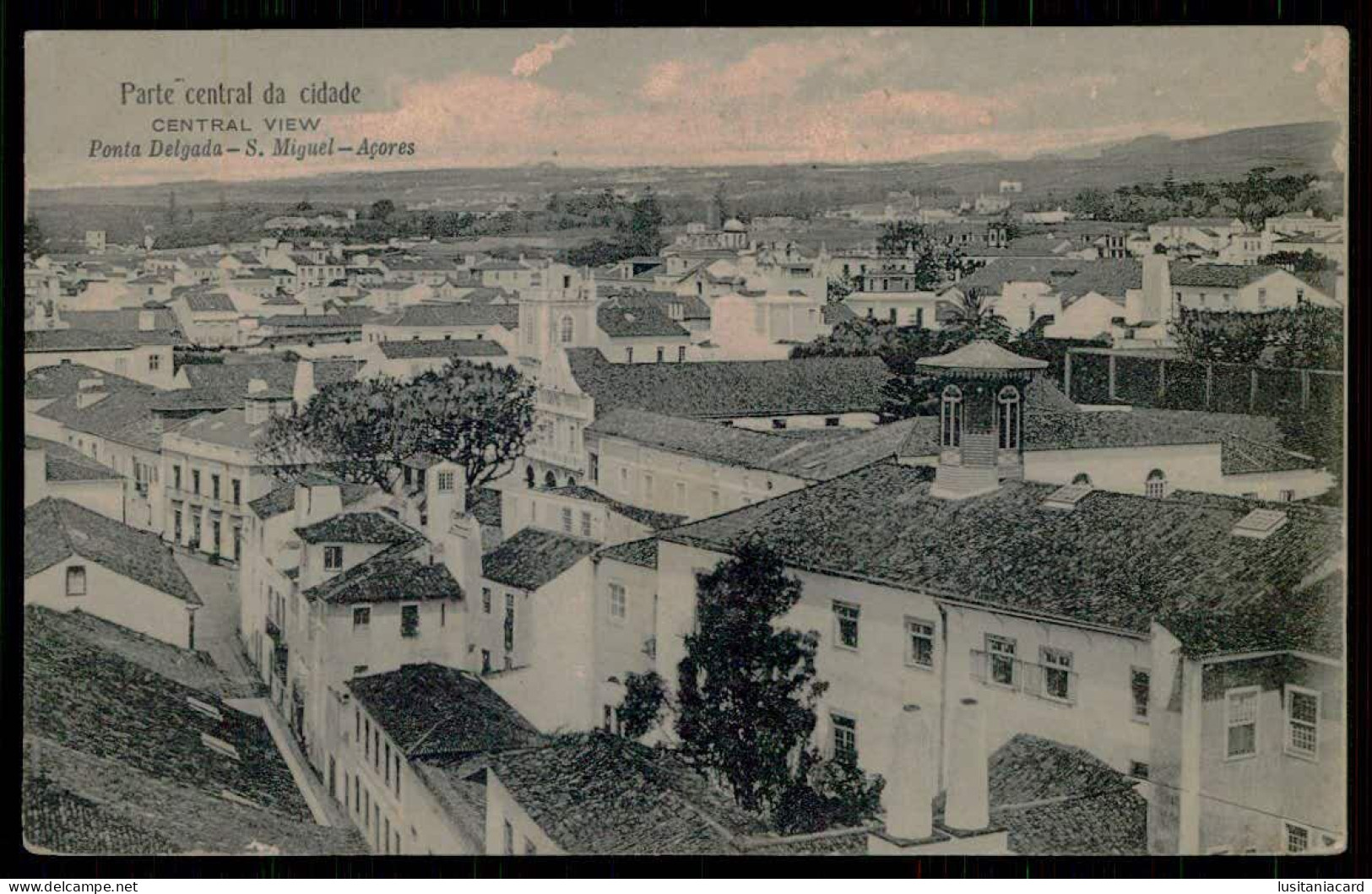 SÃO MIGUEL - PONTA DELGADA - Parte Central Da Cidade. -    Carte Postale - Açores