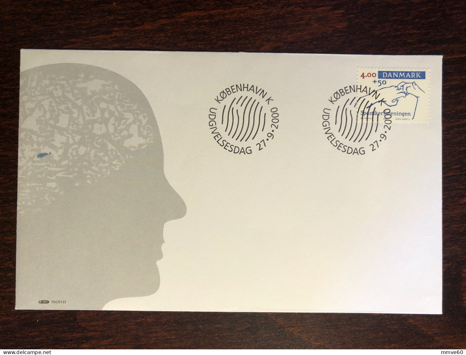 DENMARK FDC COVER 2000 YEAR CEREBRAL PALSY HEALTH MEDICINE STAMPS - FDC