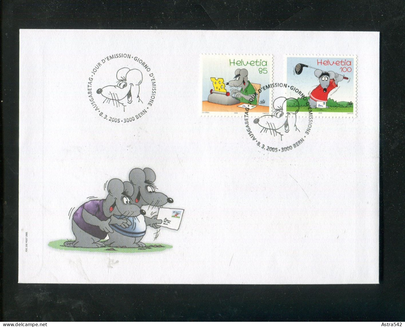 "SCHWEIZ" 2005, Mi. 1915/1916 "Comics" FDC (A1208) - FDC