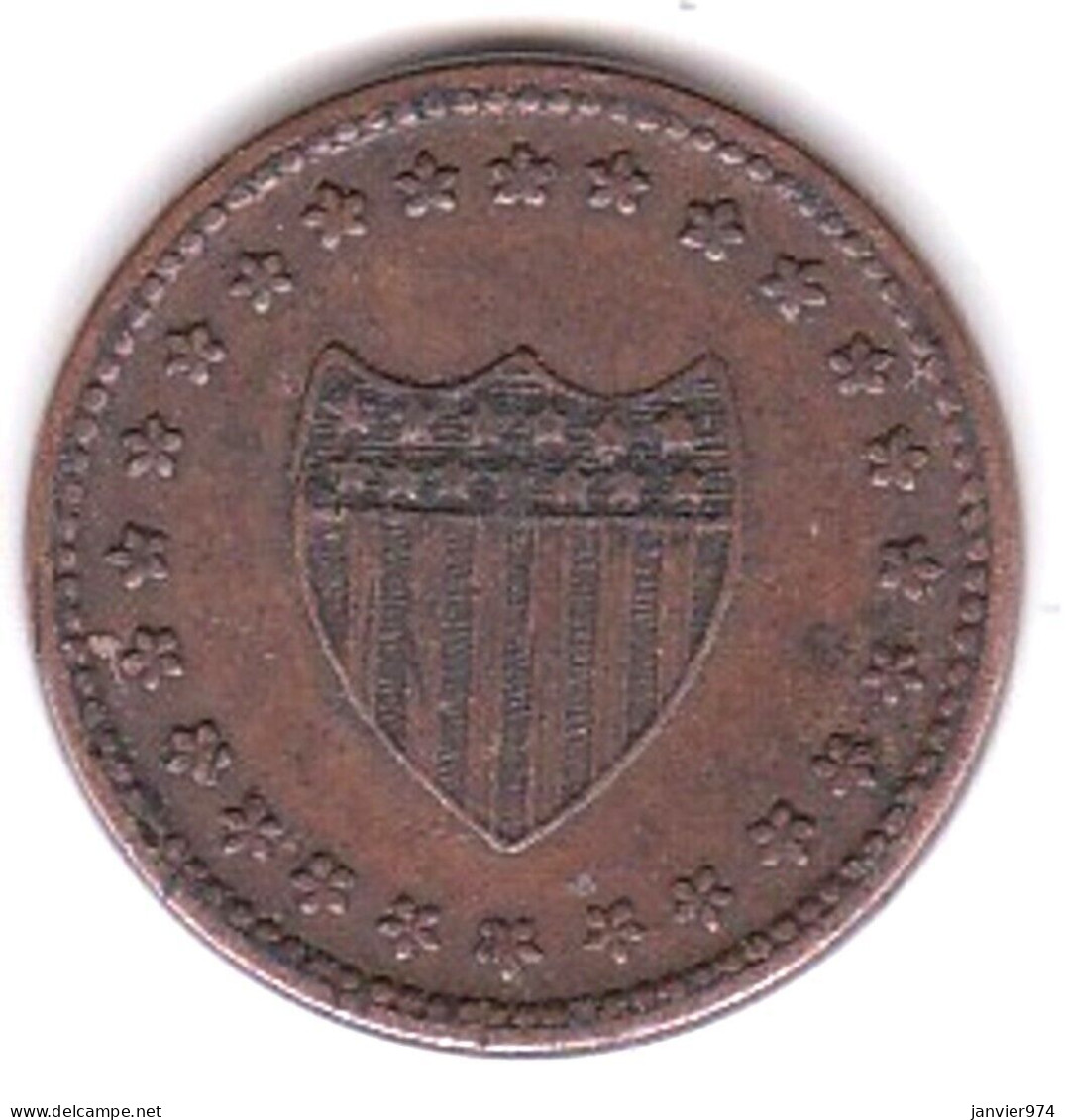 États Unis Token Detroit, Michigan- J.D. & C.B. Standish's Pork & Wool Civil War - Gedenkmünzen