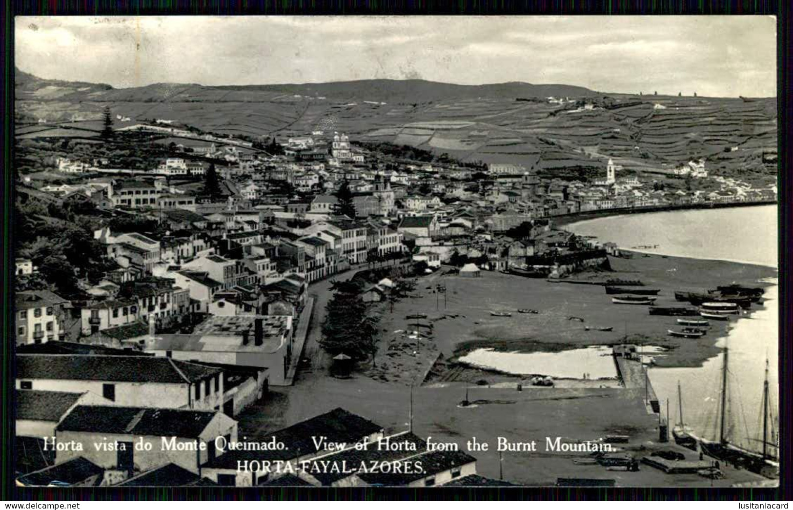 FAIAL - HORTA - Horta Vista Do Monte Queimado.  Carte Postale - Açores