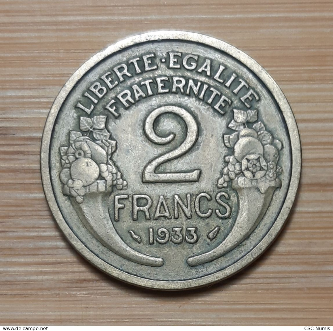(N-0081) - IIIème République – 2 Francs 1933 – Sans Grain De Raisin Et Au 2 Maigre - 2 Francs
