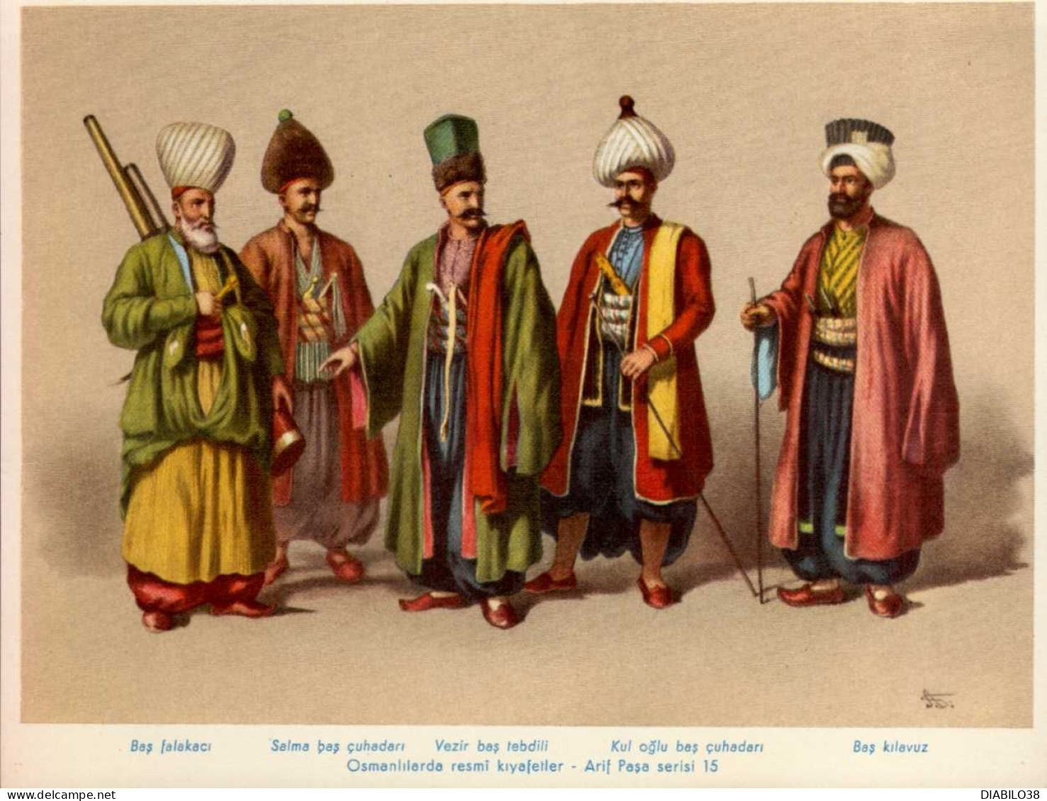 OFFICIAL COSTUMES OF THE OTTOMANS  ( ABOUT  1825 )  N ° 2   _ FORMAT : 16 CM. X 12.5 CM. - Other & Unclassified