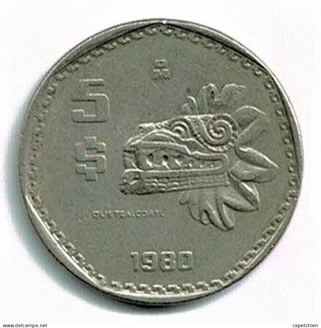 MEXIQUE / 5 PESOS / 1980 - Mexique