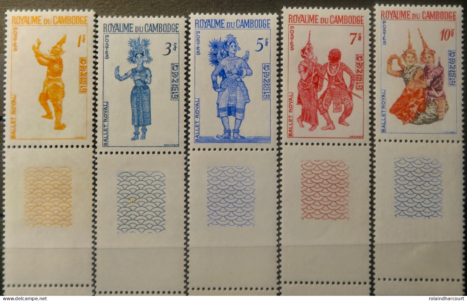 R2253/799 - CAMBODGE - 1967 - Ballet Royal - SERIE COMPLETE - N°193 à 197 NEUFS** BdF - Cambodja