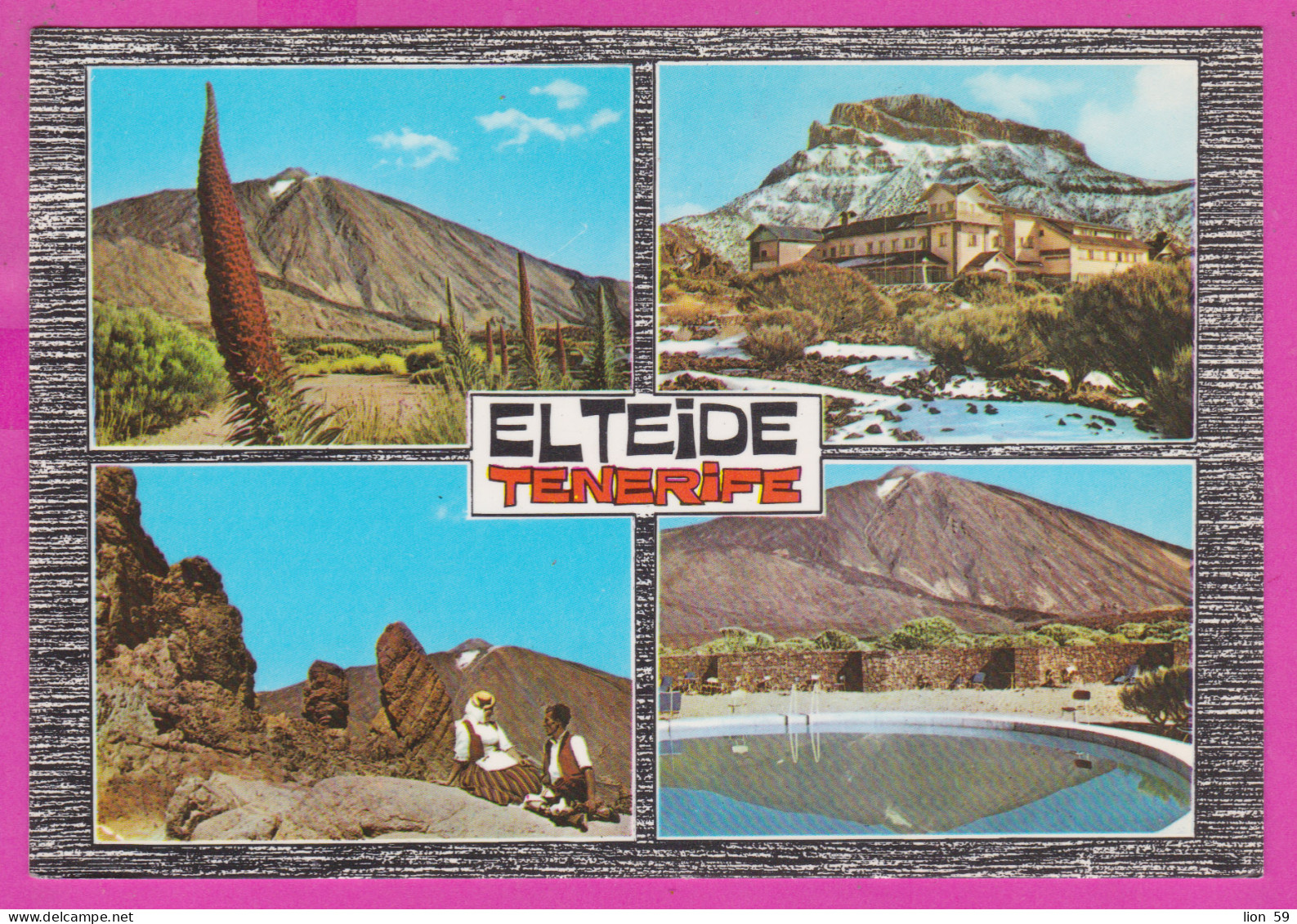 293785 / Spain - El Teide. - Tenerife Man Woman Folk Costume PC 1987 USED 10+30 Pta King Juan Carlos I  - Cartas & Documentos