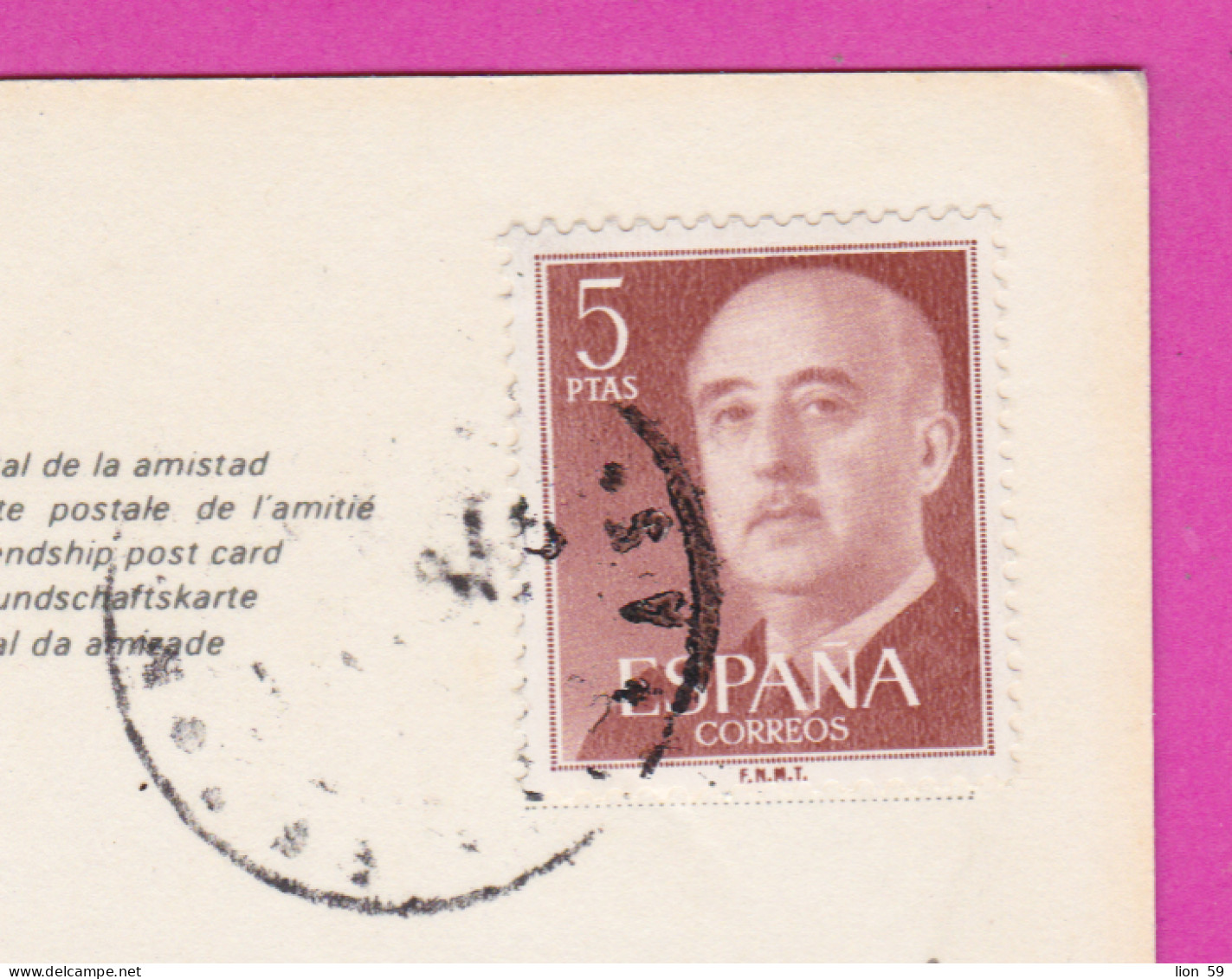 293795 / Spain - Agaete (Gran Canaria) Vista Parcial Panorama PC 1973 USED  5 Pta General Francisco Franco - Covers & Documents
