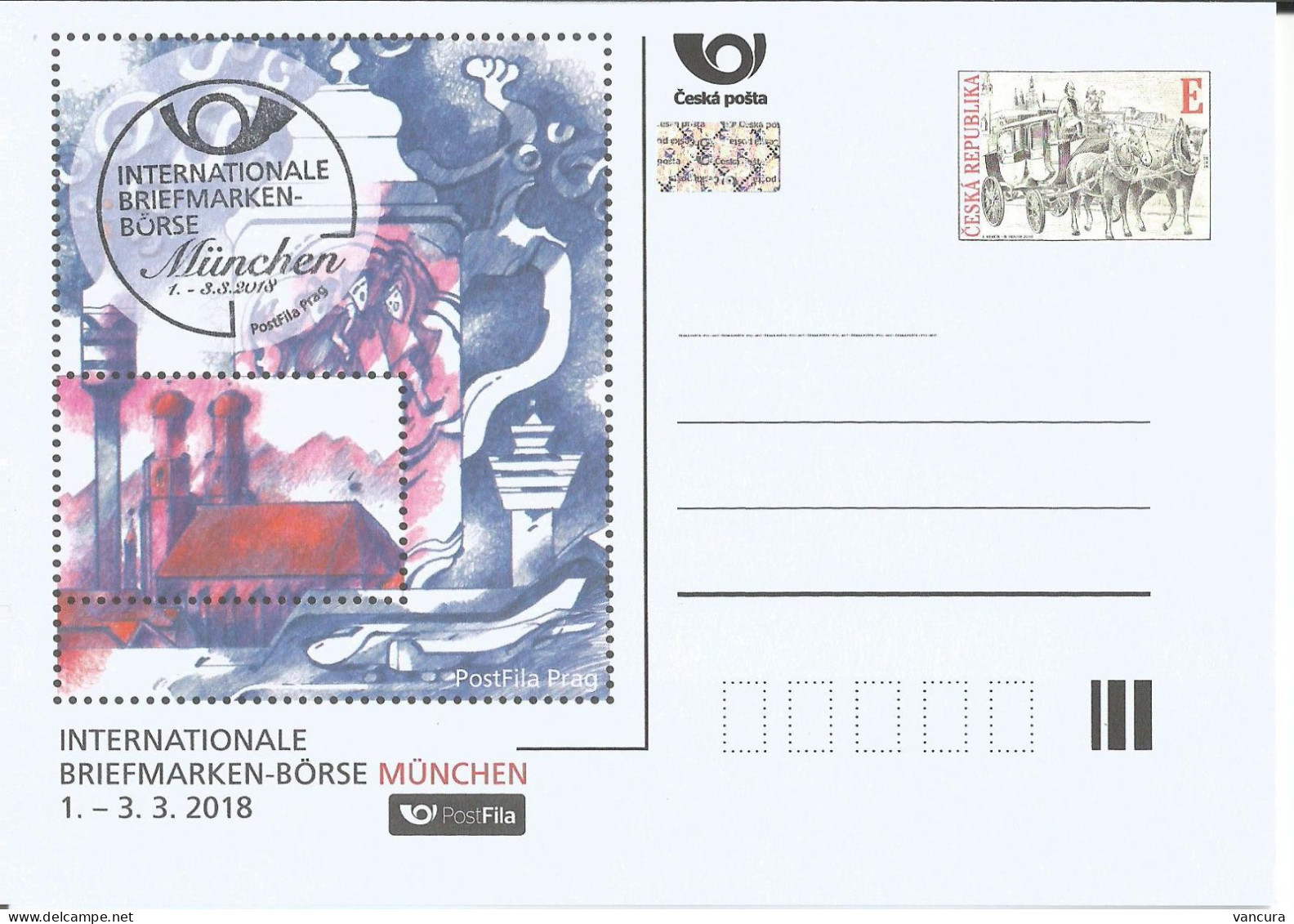 CDV A  P 223 Czech Republic München Stamp Fair 2018 - Expositions Philatéliques