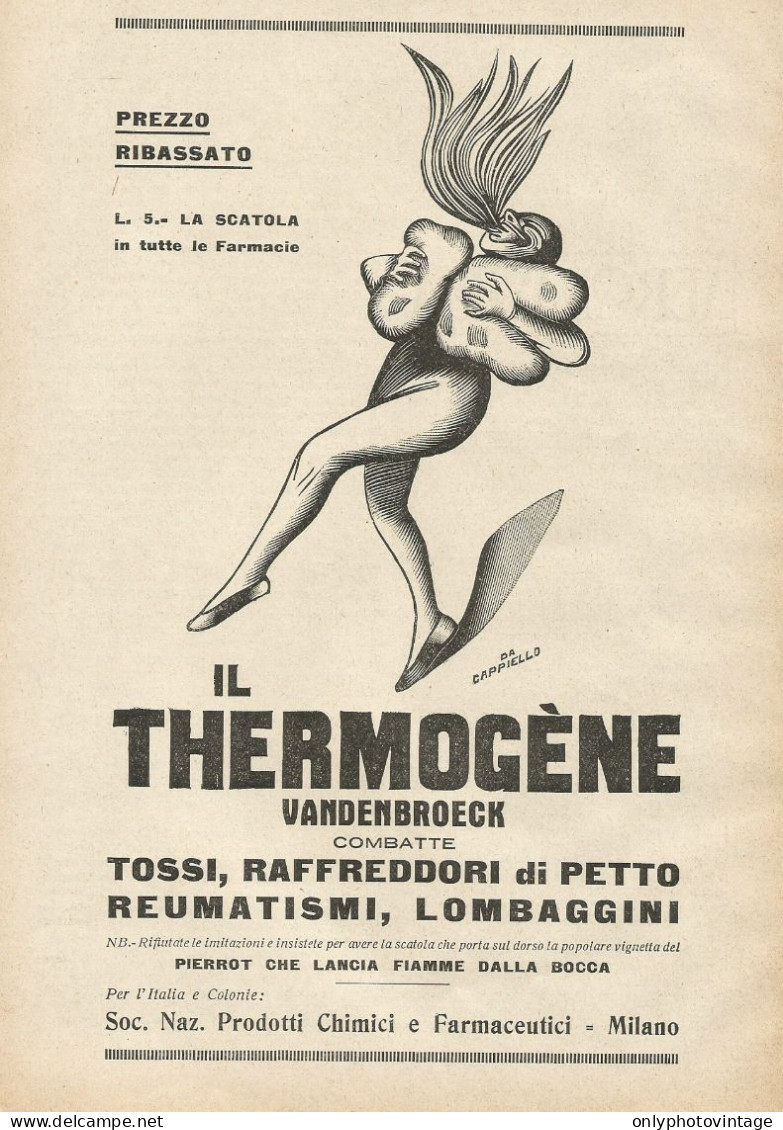 Thermogène Vandenbroeck - Illustrazione - Pubblicità 1928 - Advertising - Advertising