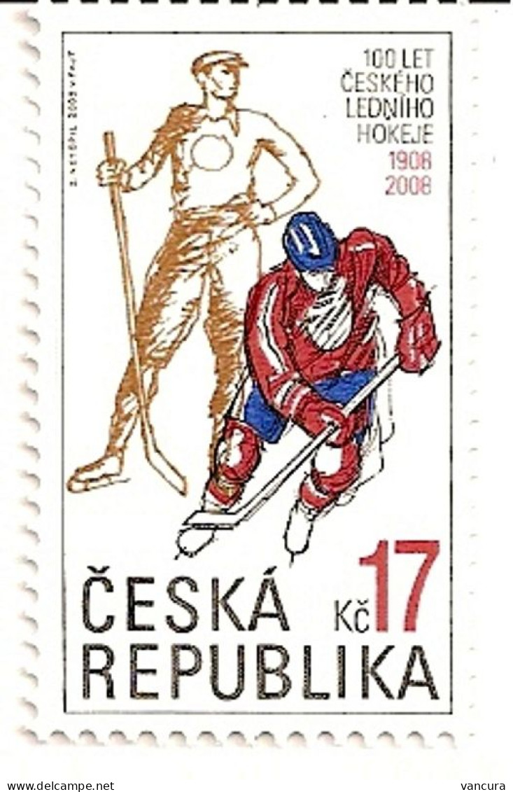 ** 559 Czech Republic 100 YEARS OF CZECH ICE HOCKEY 2008 - Jockey (sobre Hielo)