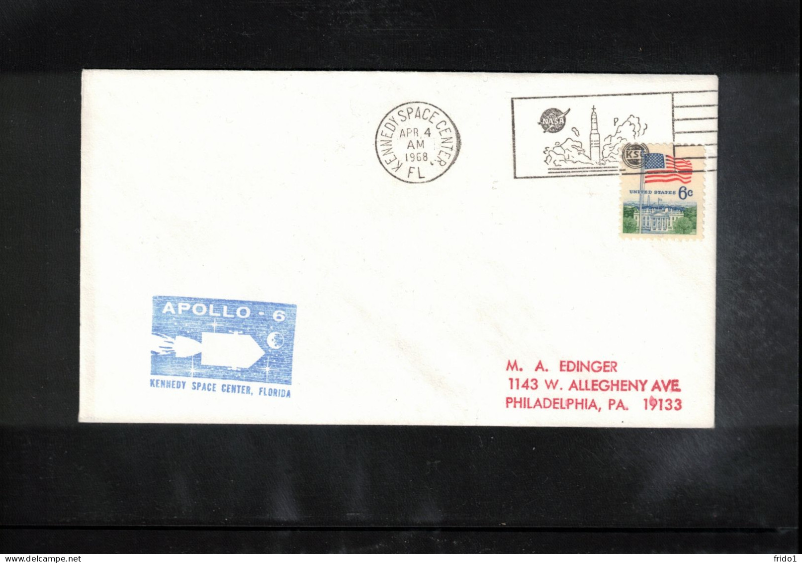 USA 1968 Space / Weltraum Apollo 6 Interesting Cover - United States