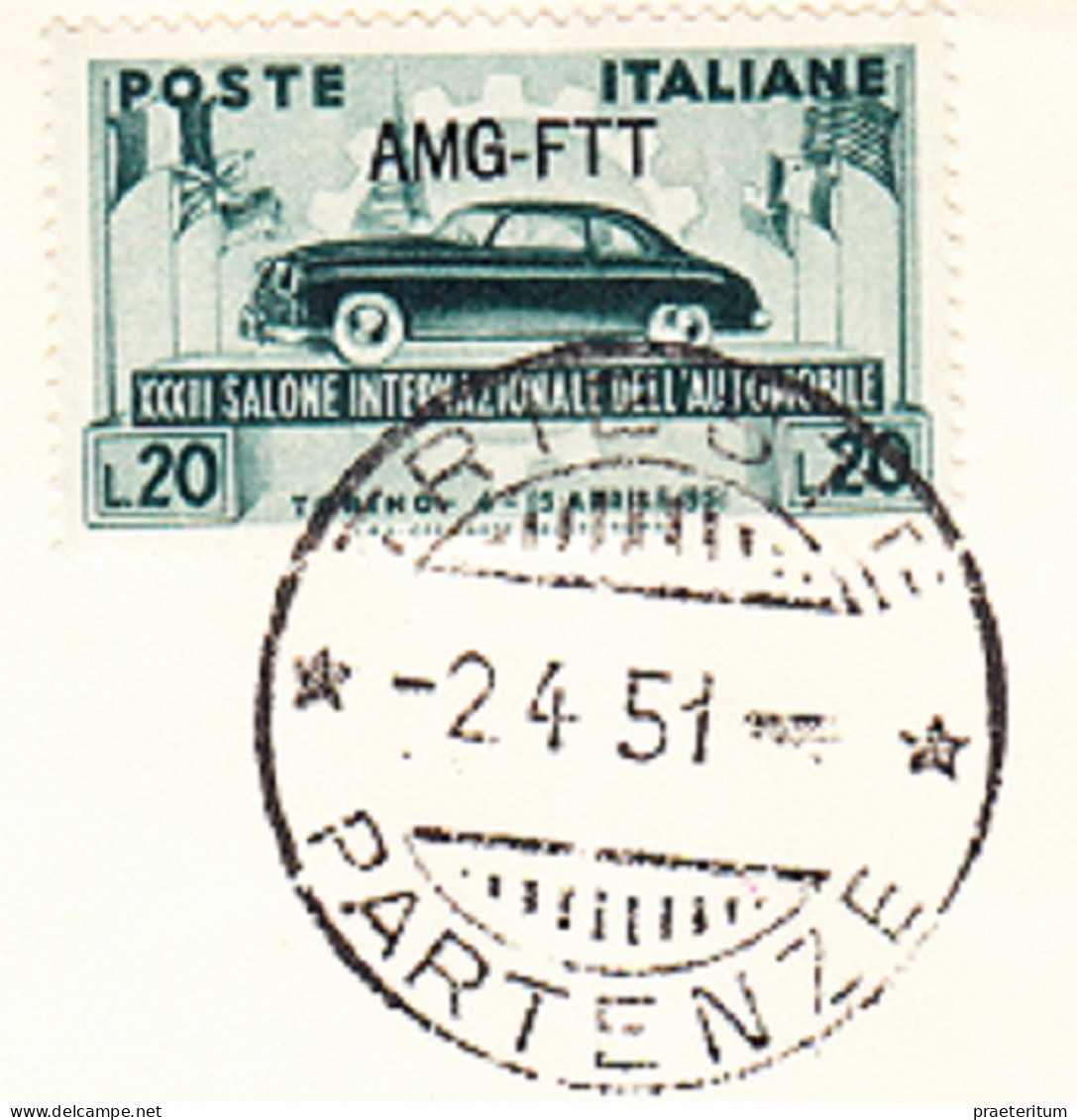 ITALIA Trieste Zone A - Cat, No. 86 FDC - 2.4.1951 - Marcophilia