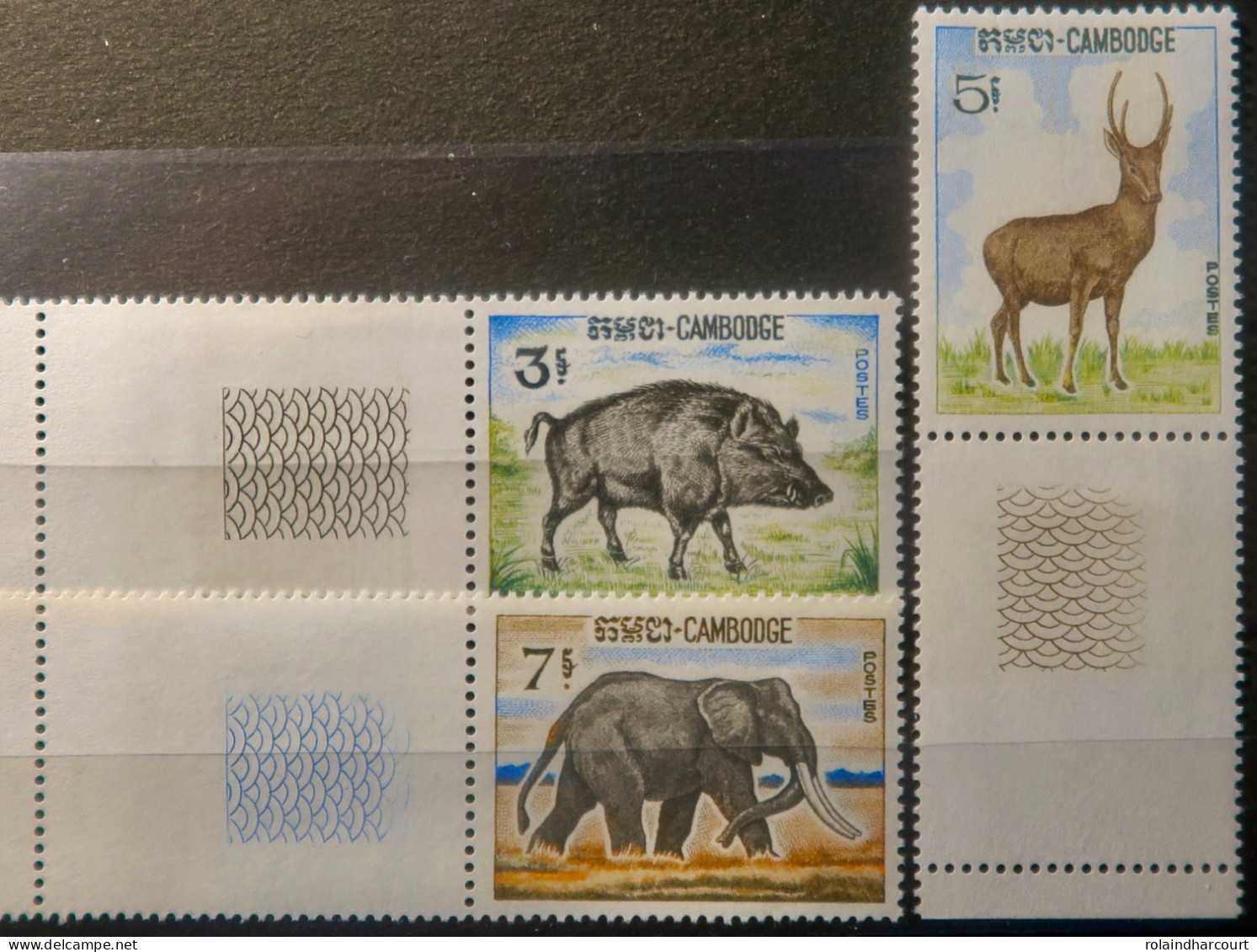 R2253/804 - CAMBODGE - Faune - SERIE COMPLETE - N°184 à 186 NEUFS** BdF - Cambodia