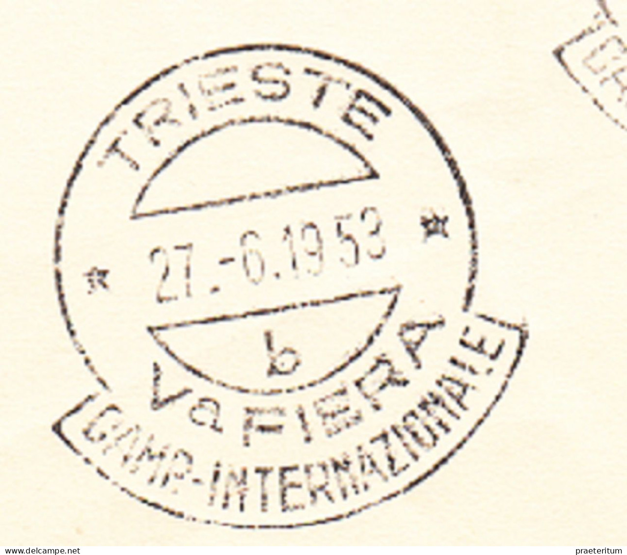 ITALIA Trieste Zone A - Fiera Di Trieste FDC, 27 VI 1953 - Marcophilia