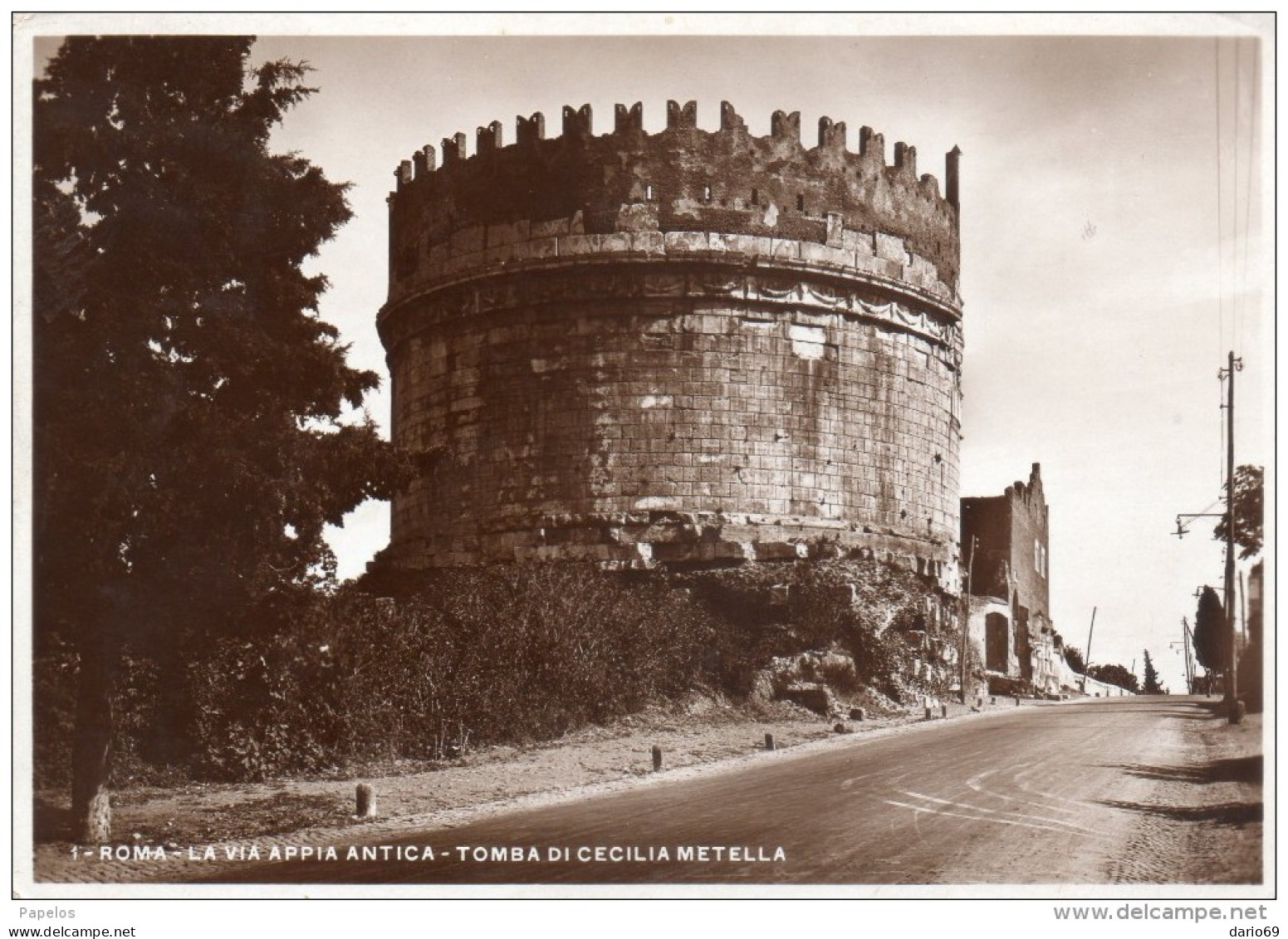 1934 CARTOLINA  CON ANNULLO ROMA - Andere Monumenten & Gebouwen