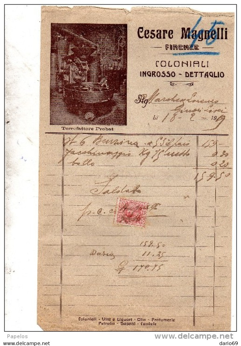 1919  FIRENZE  -  CESARE MAGNELLI COLONIALI - Italië
