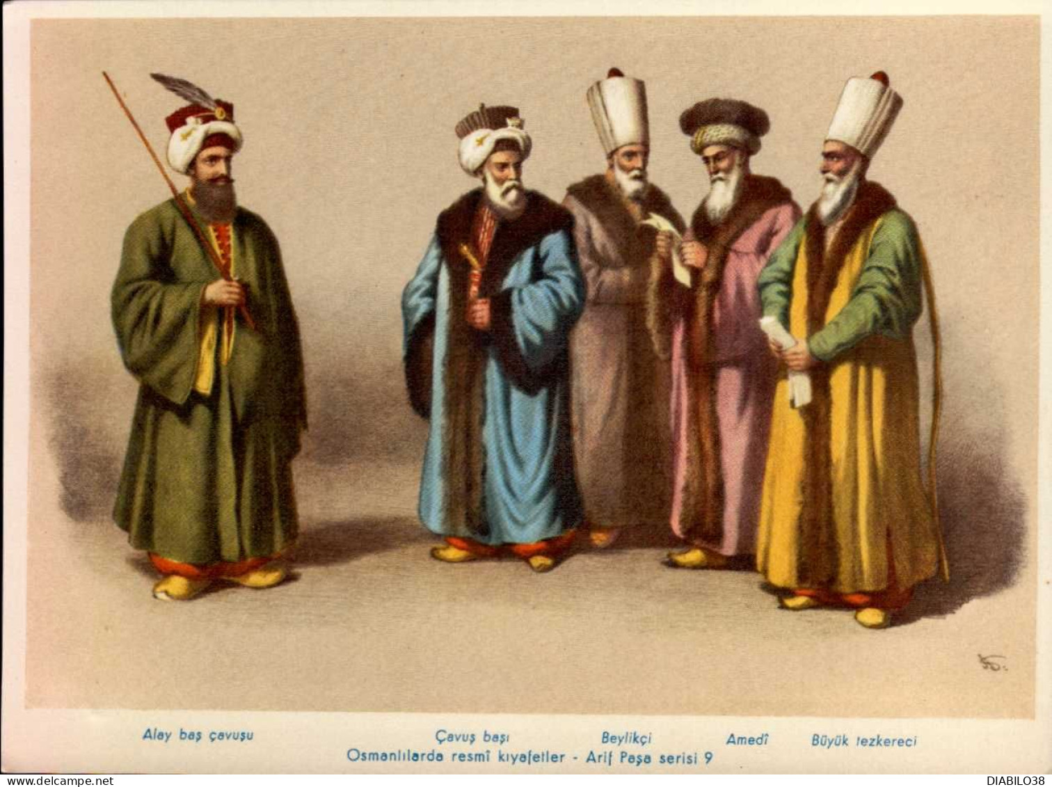 OFFICIAL COSTUMES OF THE OTTOMANS  ( ABOUT  1825 )  N ° 10   _ FORMAT : 16 CM. X 12.5 CM. - Other & Unclassified