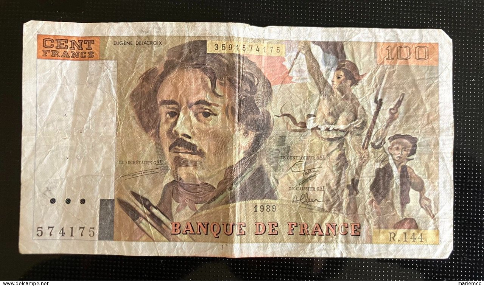 France BILLET 100 Frs Delacroix 1989  R.144 - 100 F 1978-1995 ''Delacroix''