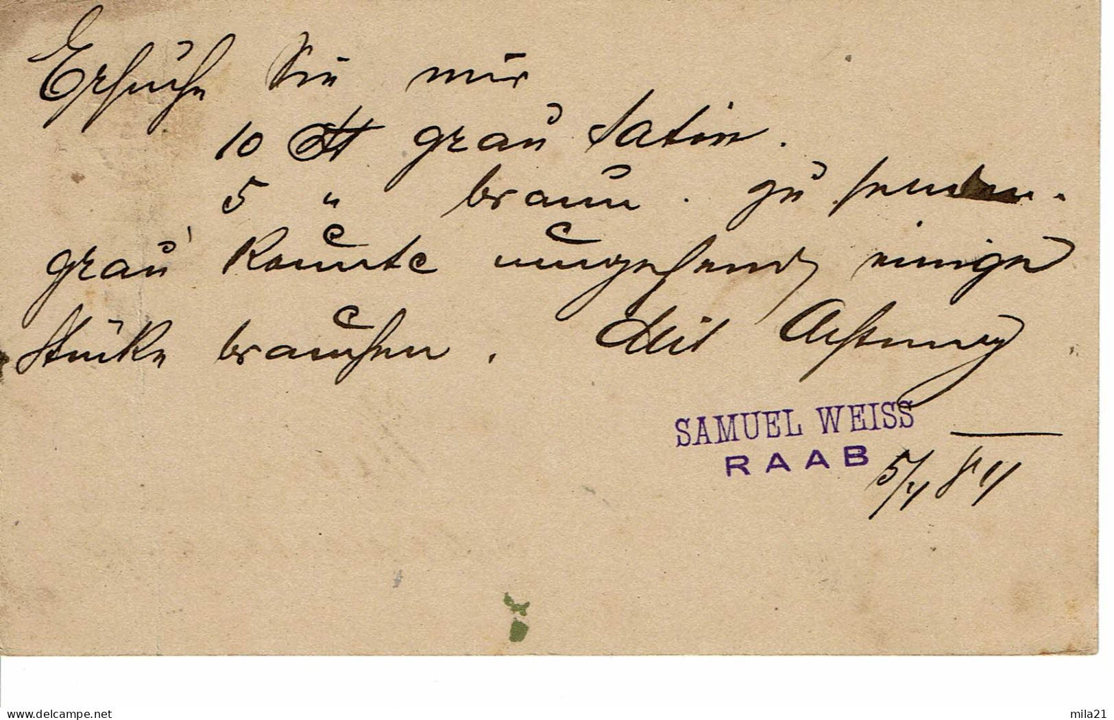 ROYAUME DE HONGRIE   Entier Postal Timbre Type N°13 - Lettres & Documents