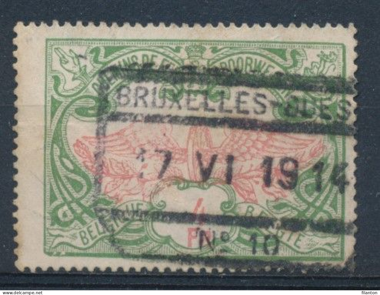 TR  45 - "BRUXELLES-OUEST Nr 10" - (ref. 37.523) - Afgestempeld