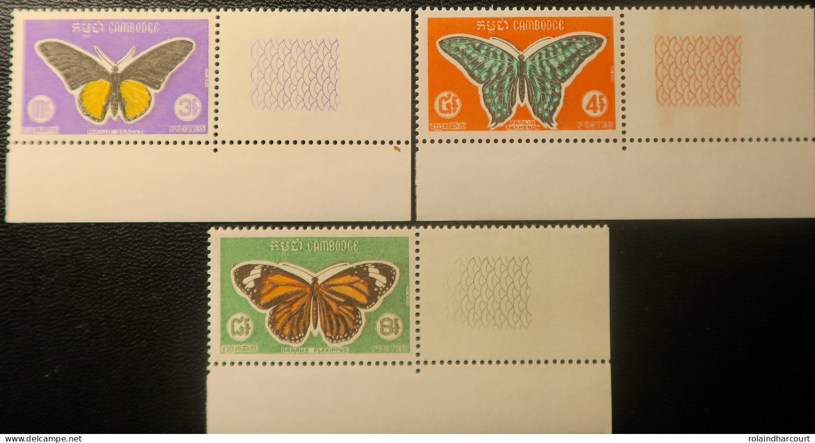 R2253/808 - CAMBODGE - 1969 - BELLE SERIE (COMPLETE) - N°225 à 227 NEUFS** CdF - Kambodscha