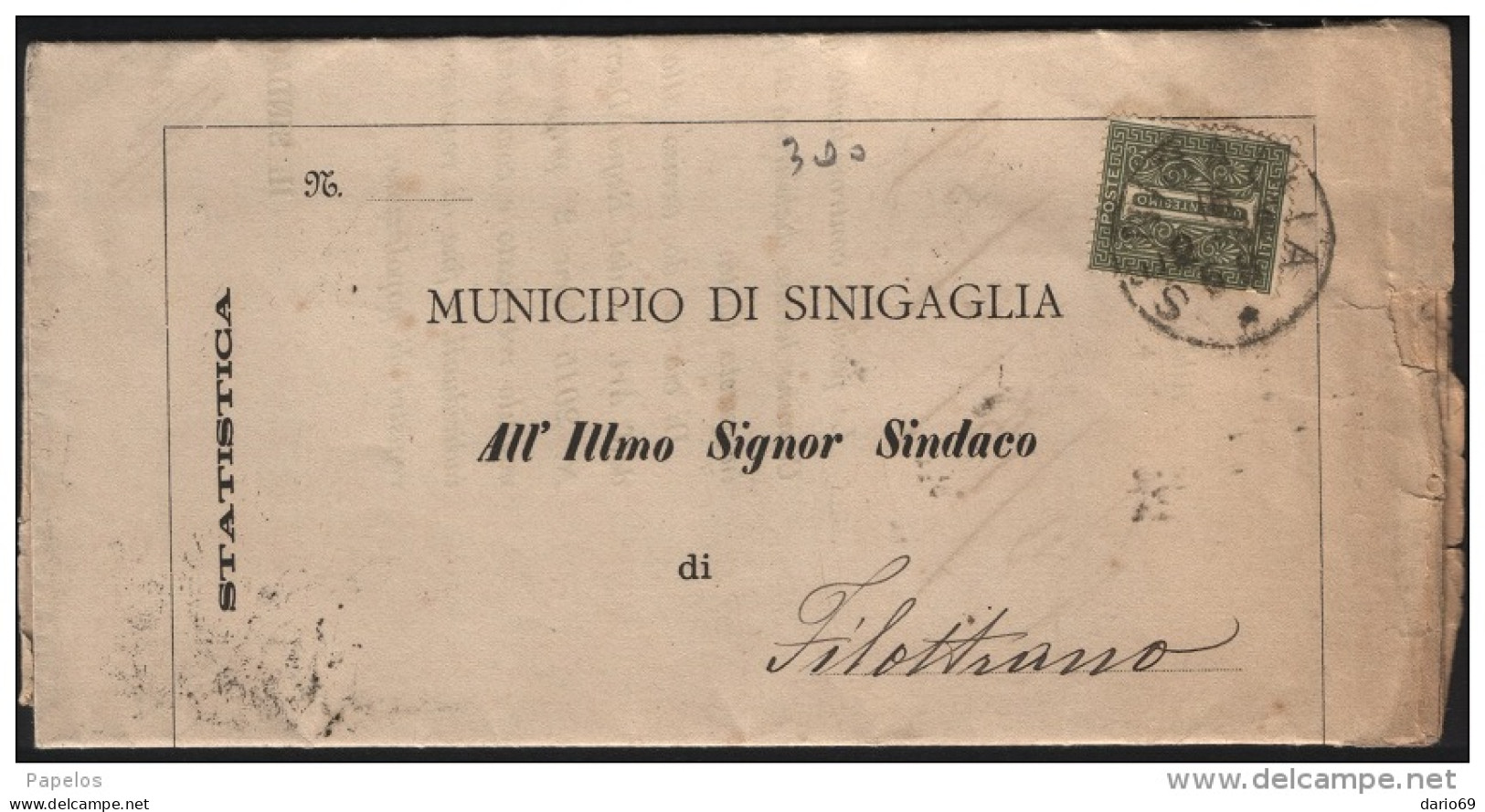 1898 LETTERA   CON ANNULLO SENIGALLIA ANCONA - Marcophilia