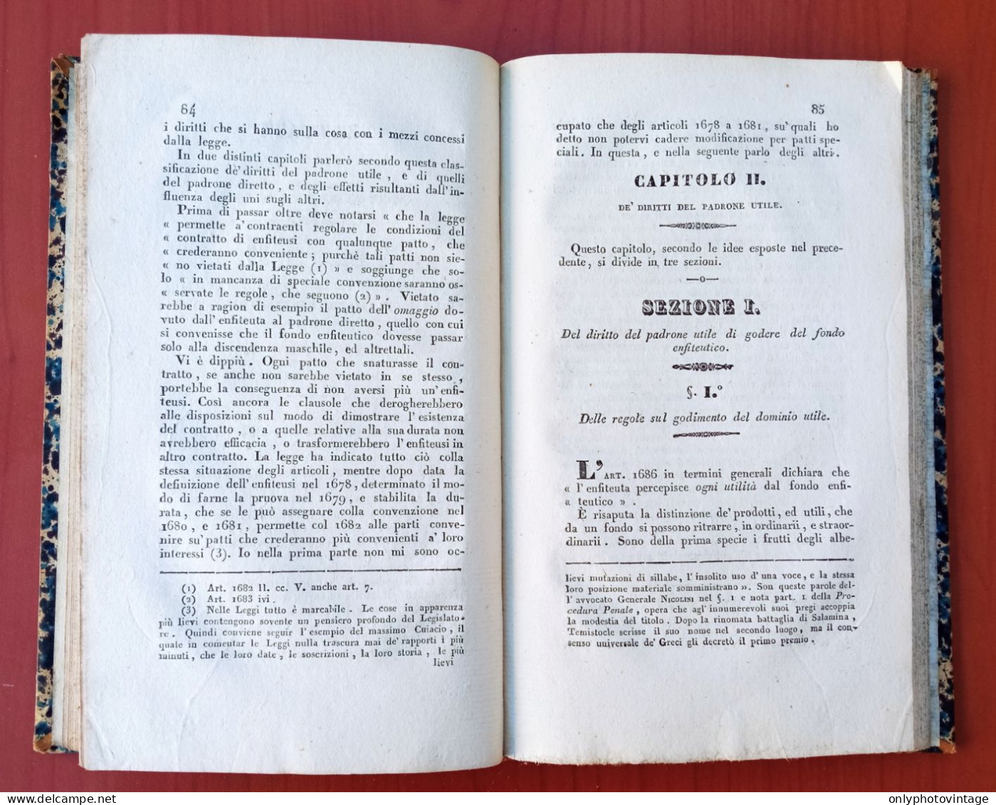 Trattato sull'Enfiteusi, Piccola Alianelli, Potenza 1834, A. Santanello, Libro antico