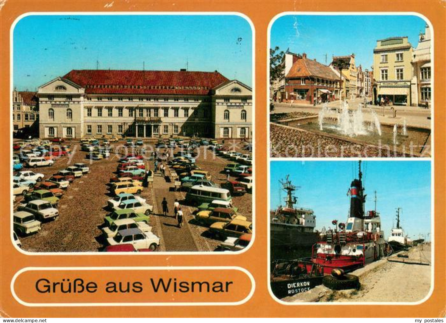 73633500 Rostock Mecklenburg-Vorpommern Marktplatz Mit Rathaus Wasserspiel Kraem - Rostock