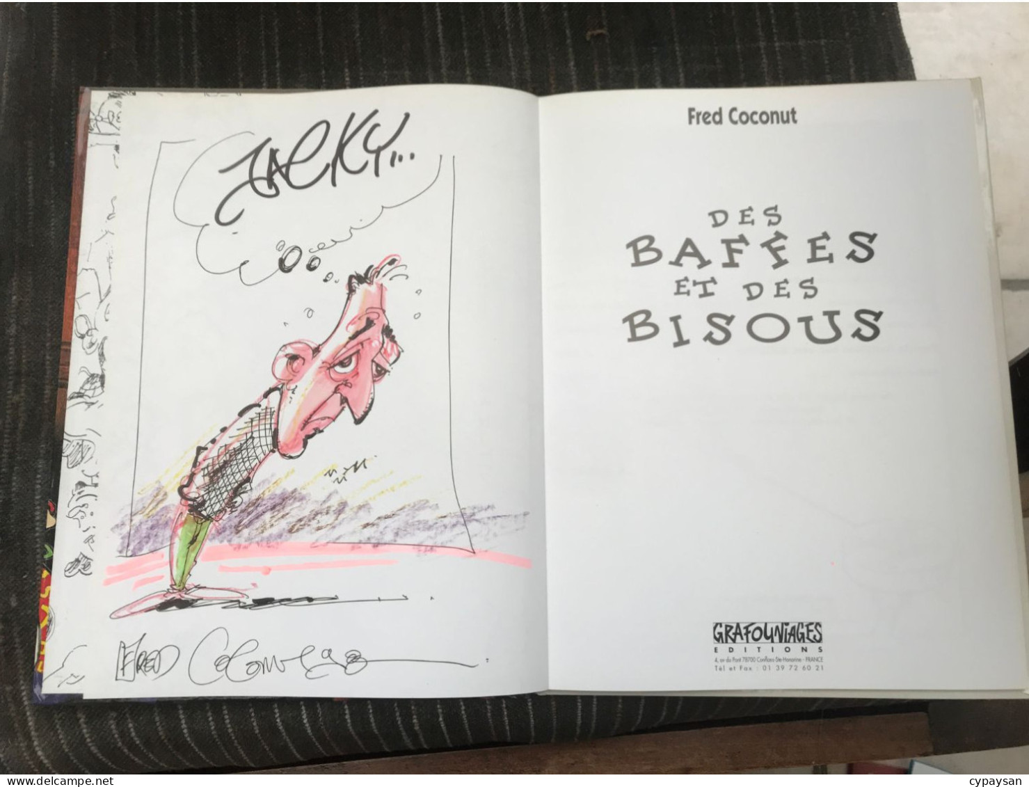 Des Baffes Et Des Bisous EO DEDICACE BE Grafouniages 05/1997 Coconut (BI2) - Dedicados